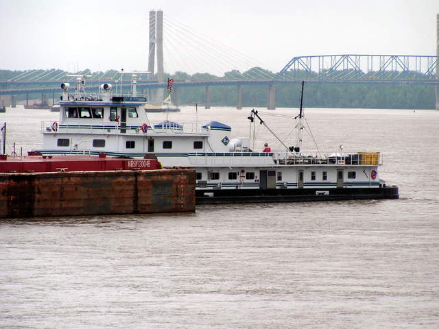 , Towboats, Pushboats, Barges, Mississippi, Ohio, River, Towboat, Barge