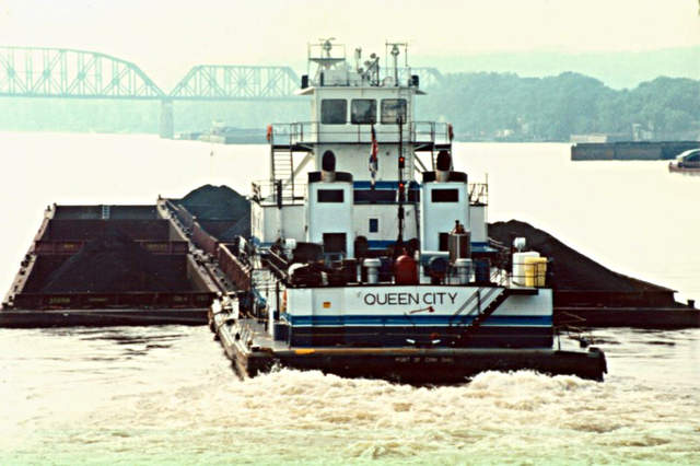 Towboats Pushboats Barges Mississippi Ohio River Towboat Barge